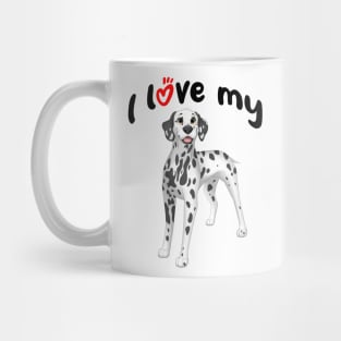 I Love My Dalmatian Dog Mug